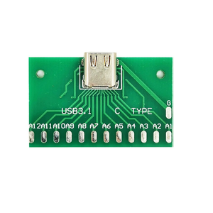 USB3.1メスソケットタイプCコネクタ24ピンブレイクアウトPCBボード - Product Image 2