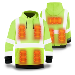 Áo giữ ấm an toàn, áo len chui đầu lớp phản quang 3, áo giữ nhiệt chạy pin, áo hoodie sưởi ấm - Product Image 1