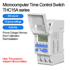 THC15A Light Box Zeit steuerungs schalter 220V 24V 12V Mikrocomputer-Zeit regler Schaltkasten-Kartenschienen-Timer - Product Image 2