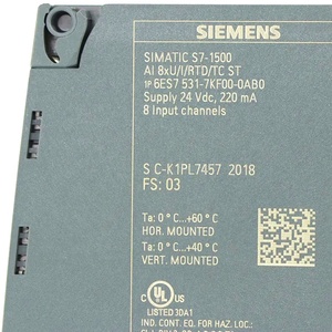 6ES7531-7KF00-0AB0 Nuevo punto original. Controlador de programación PLC Simatic S7 1500 Módulo de entrada analógica - Product Image 5