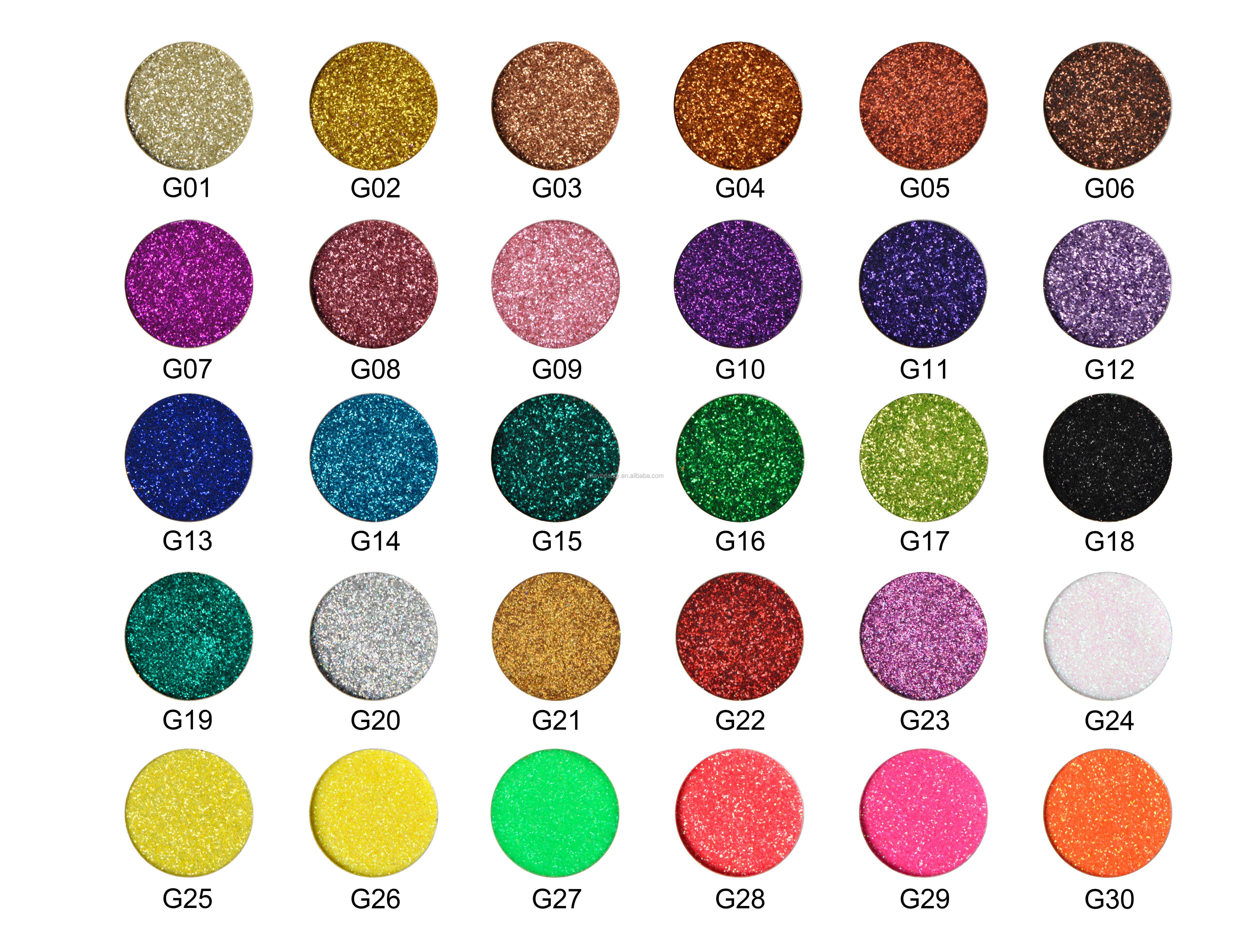 Ombre à paupières couleurs de paillettes