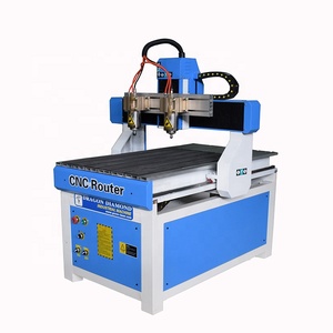 60 * 90CM 双主轴 2.2KW 水冷主轴桌面 6090 数控路由器小型数控机床 - Product Image 1