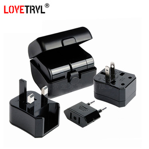 3 en 1 Conversión de viaje global Adaptador de enchufe de alimentación universal AU/EU/UK/US a adaptador de enchufe eléctrico de la UE - Product Image 1