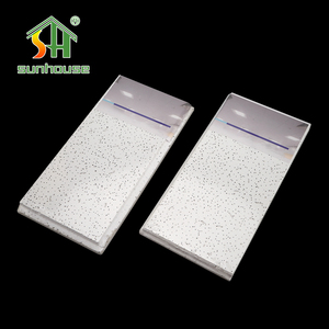 עיצוב מודרני 595x595mm pvc תקרה שקר לוח 8.5 מ "מ pvc תקרת גבס תקרות מלון