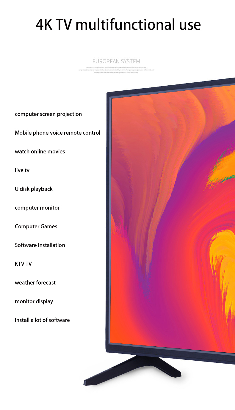 Télévision LCD intelligente HD, 32 "/42", 1 pièce, prix d'usine, haute qualité