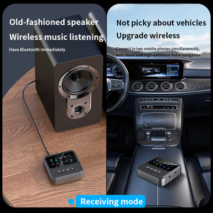OEM AUX/RCA a para Bluetooth 5,4 Adaptador Receptor y transmisor de audio de plástico 2 en 1 One-Drag Two Características - Product Image 3