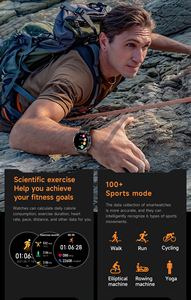 New AK82 Smart Watch Health Monitoring Bluetooth Call <strong>Multi</strong> sport Waterproof Flashlight <strong>Multi</strong> <strong>functional</strong> Watch - Product Image 4