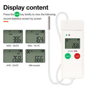 Registrador de Datos de registro de temperatura de alta calidad, alarma de temperatura, Registrador de temperatura de cadena fría, ampliamente utilizado - Product Image 2