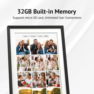 10-Inch <strong>Digital</strong> <strong>Photo</strong> <strong>Frame</strong> <strong>with</strong> SD Card Memory &amp; Clock <strong>Function</strong> Selection Electronic <strong>Frames</strong> <strong>Photo</strong> Album Accessories - Product Image 3