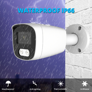 Cámara IP 4K PoE para exteriores IP67, Audio resistente al agua con micrófono, detección de humanos/vehículos, bala, 8MP, vídeo doméstico, vigilancia de seguridad IR - Product Image 3