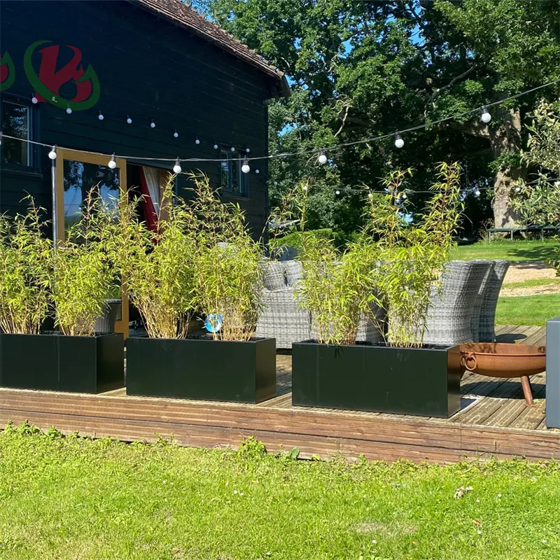 Buiten Verhoogde Tuin Corten Stalen Plantenbakken Voor Bloemenwinkel Stalen Potten Plantenbak Pot Corten Outdoor Stalen Plantenbak