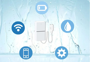 图雅智能WIFI漏水流量传感器遥控家庭安全洪水传感器报警系统 - Product Image 4