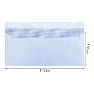 Stampa personalizzata su misura 10 # bianco vuoto buste riciclate per lettere rotonde busta busta di carta Kraft - Product Image 5