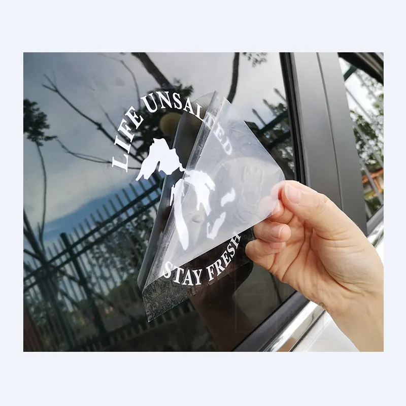 Wasserdichter UV-Widerstand Benutzer definiertes Markenlogo Anime Fahrzeug Auto Aufkleber Gestanzte Fenster Buchstaben Etiketten Outdoor Vinyl Transfer Aufkleber