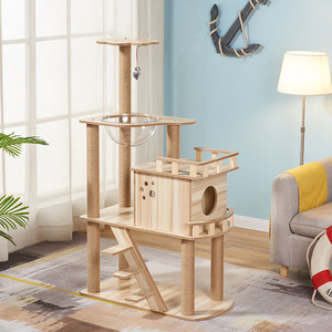 บ้านต้นไม้แมวขนาดใหญ่,เสาลับเล็บแมวสำหรับติดผนัง - Product Image 1