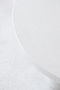 现代高品质白色防水圆形GFRC混凝土边桌/茶几 - Product Image 6