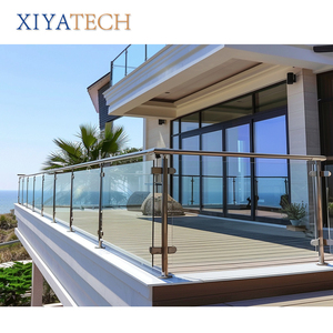 XIYATECH, современный дизайн, бескаркасные балюстрады, поручни, балконы, алюминиевые лестничные перила, напольные полы для виллы, 15-30 дней - Product Image 3