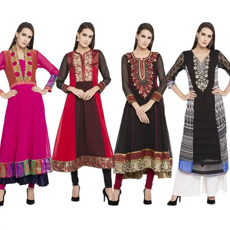 Di Modo delle signore del Commercio All'ingrosso Delle Donne Kurta Utilizzato Abaya Dubai Per Indian Sarees