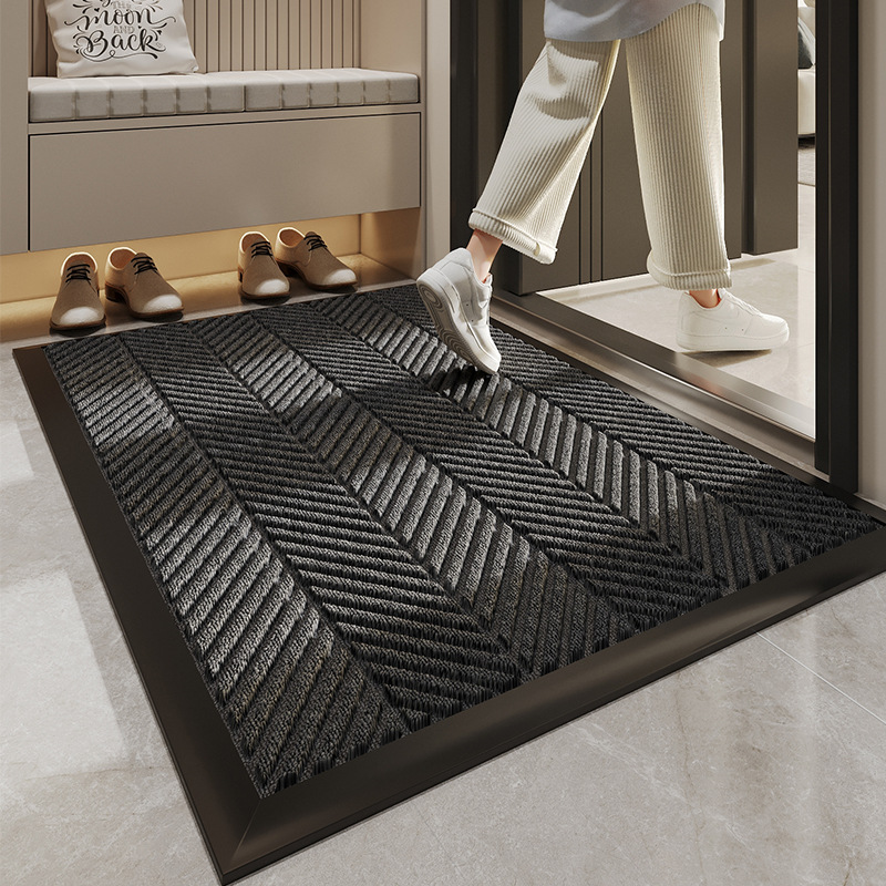 Bordure en caoutchouc - bande de roulement grise