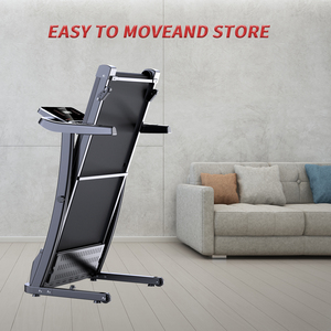 DAPOW Home tapis roulant elettrico attrezzature per esercizi Cardio Training Fitness Running Machine 3 livelli inclinazione manuale pieghevole - Product Image 5