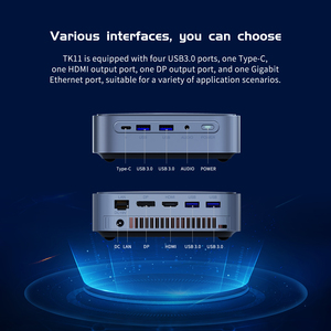 TK11-B0ミニPCとIntel11thコアI5I7ゲーミングデスクトップコンピューターサポートデュアルラムデュアルSSD3 x4K @ 60GHZ出力HTPC - Product Image 3