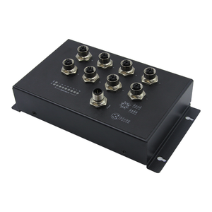 IP40 EN50155 M12 Gigabit Ethernet anahtarı anahtarı geniş aralıklı giriş: 12V-57VDC 8G * M12 Unmanged endüstriyel ağ anahtarı. - Product Image 5