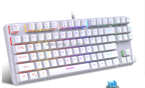 Wander W1K Ratón RGB con cable Teclados Aura Mecánicos reales 61 teclas con USB tipo C Nuevos accesorios de computadora Estilo de tableta inaLámbrica