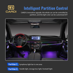 "CARDI" K4 <span class=keywords><strong>LED</strong></span> şerit yeni stil ortam aydınlatma 98% araba modelleri için doğrudan fabrika satış araba ışık aksesuarı - Product Image 4