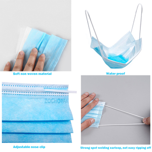 2023厂家直销3层派对面罩透气带耳环定制个人防护用品 - Product Image 5
