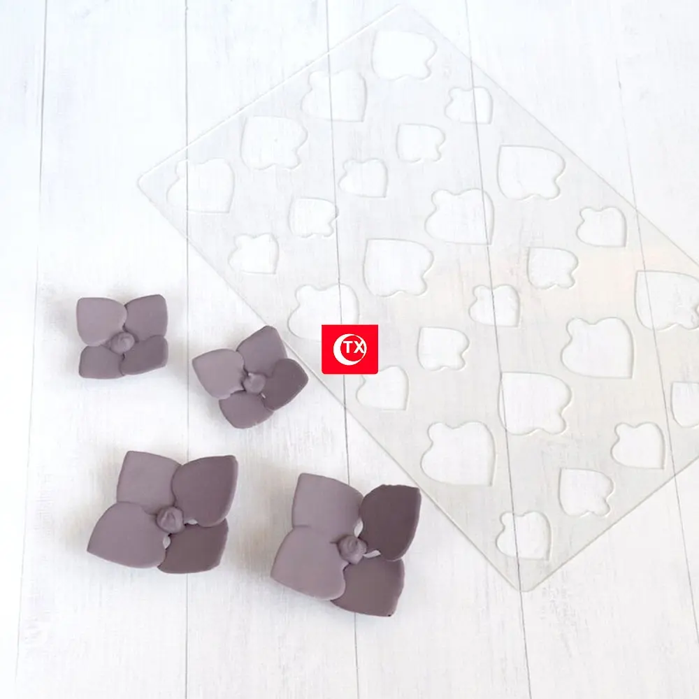 Tx Bakken Tools Hydrangea Hand Made Bloem Maken Chocolade Mold Stencils Voor Chocolade Mold Keuken Tool Decoratie Leverancier