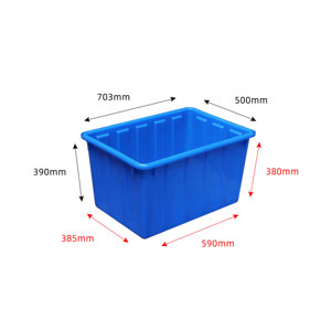 120L Stackable Plastic Crate Recyclable Water Storage Bins for Home Use Eco-Friendly Stackable Water Tank Storage <strong>Container</strong> - Product Image 1