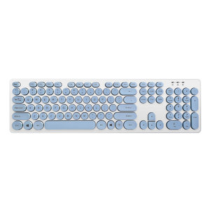 OEM Color Blue Retro Keys 2.4G Wireless Optical <strong>Keyboard</strong> Customized <strong>Computer</strong> <strong>Keyboard</strong> for Laptop Desktop Macbook KW-103R
