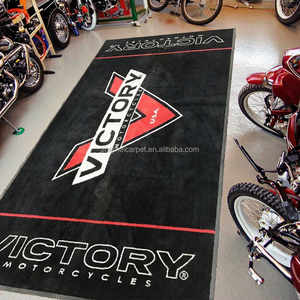 Tùy Chỉnh 100% Nylon Motocross Sàn Nhà Để Xe Mat Hiện Đại Thảm Cao Su Với Thương Hiệu Logo Cho Cắm Trại Xe Sử Dụng Máy Làm - Product Image 2