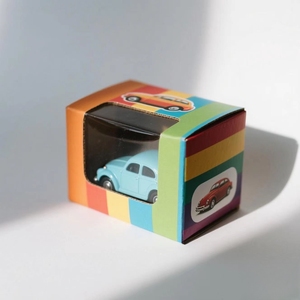 Caja de embalaje de juguete de regalo con logotipo personalizado impreso, cajas corrugadas de exhibición al por menor con ventana transparente para pequeñas empresas y comercio electrónico - Product Image 1