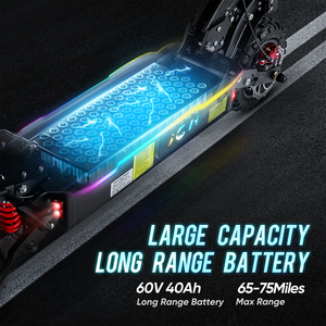 JG1 60 В 3000 Вт * 2 двухмоторный быстроходный складной электрический скутер для взрослых умный цифровой Интеллектуальный электронный скутер со склада США - Product Image 3