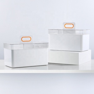 Nhựa nhà bếp đồ lặt vặt lưu trữ Organizer Viện trợ đầu tiên hộp thuốc Caddy phòng tắm mỹ phẩm nhựa lưu trữ hộp - Product Image 6