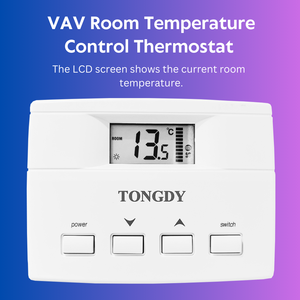 Sensor de temperatura montado en la pared de alta precisión con pantalla LCD Detector Tongdy - Product Image 4