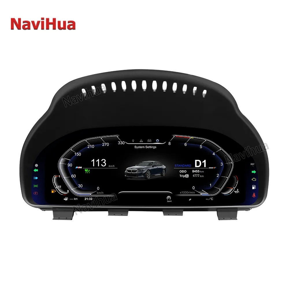 Navihua cụm kỹ thuật số Linux hệ thống nâng cấp nội thất xe tự động Meter Speedometer LCD Bảng điều khiển buồng lái LCD cho BMW 5 Series F10