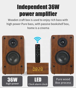 Barra de sonido de madera para TV, altavoz con Bluetooth, sistema de cine en casa, barra de sonido envolvente 3D, Subwoofer, mando a distancia, montaje en pared - Product Image 5