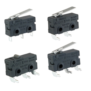 Micro interruttore DONGNAN 10A 3 pin PCB nero momentaneo interruttore rilevatore con pulsante - Product Image 5