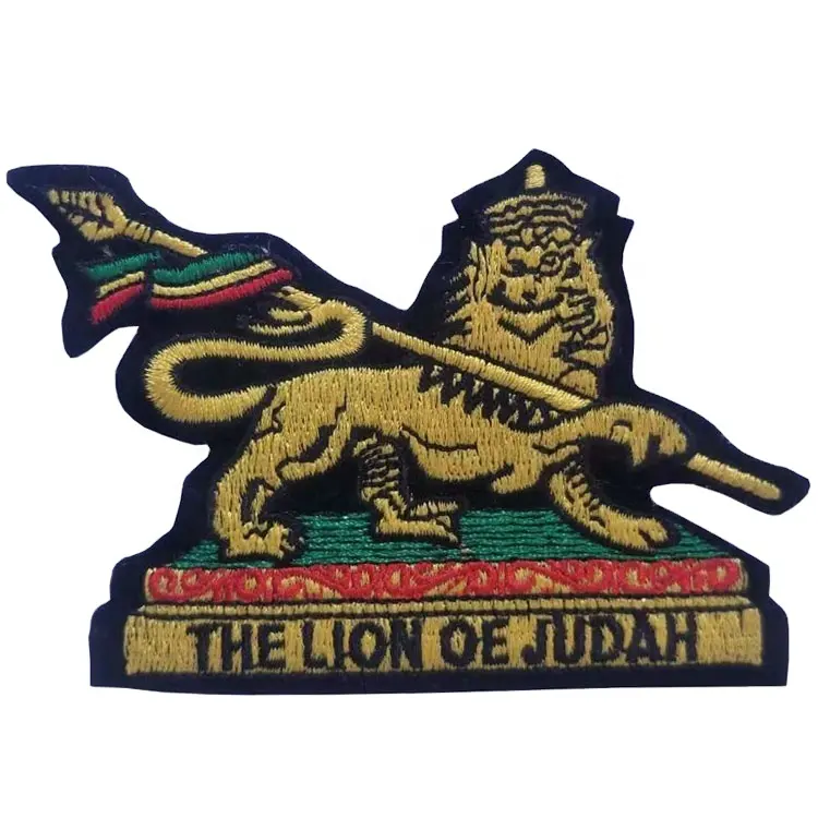 Personalização royal imperial etiqueta 3d animal padrão 100% bordados patches para roupas