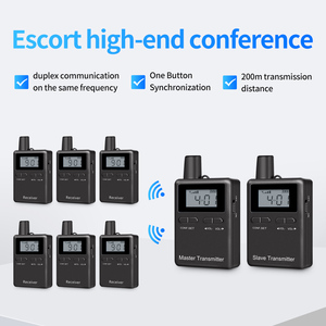 Intercomunicador bidireccional de 2,4G, sistema de guía de voz inalámbrico de traducción simultánea en tiempo real
