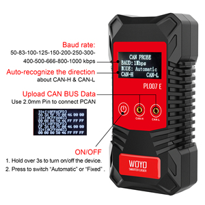 WOYO PL007 E CAN BUS Tester Engineer Edition El sensor CAN sin contacto lee datos sin romper el cable - Product Image 3