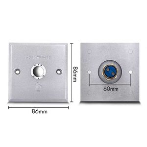 E03 pulsante di uscita di rilascio della porta in alluminio per aprire il pulsante di uscita del controllo di accesso della porta - Product Image 5