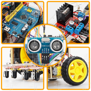 Infrarot-Ultraschall-Hindernis vermeidung RC Smart Car Robot Learning Starter Kit Projekt Intelligentes Lernspiel zeug für Arduino