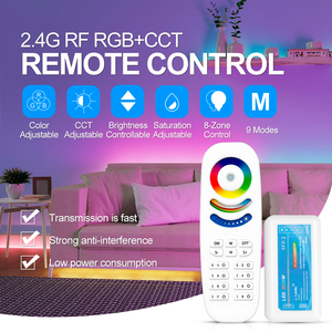 Control remoto DC12 24V 8 Zone RGBCCT 5 salidas Cambio de color Control de saturación Toque aleatorio Varios modos - Product Image 4