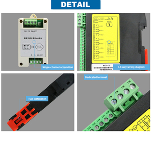 Termopar de temperatura Universal aislado, módulo de entrada analógica HMI/PLC de 4-20ma con salida RS485, módulos de entrada de corriente analógica