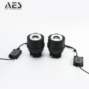 AES Q8 Pro Tri-color Fog Lamp Car Light Blue Lens 3000k 4300k 5500k High Waterproof <strong>Led</strong> 50w Car Projector Lens - Product Image 3