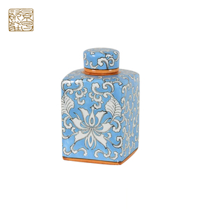 Yeşil hindistan tarzı şişeler fil dekoratif desen antika porselen seramik kavanoz - Product Image 4