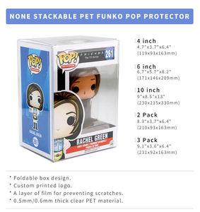 0.35mm PET Funkoo POPs kutusu kırmızı kan splatlatyumuşak plastik koruyucu kılıf katlanabilir vinil rakamlar koruyucu kutu - Product Image 2